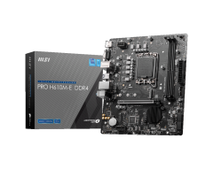 Msi Pro H610m-e Ddr4 1700p Ddr4 Ses Glan Hdmi/vga Sata3 Usb3.2 Matx