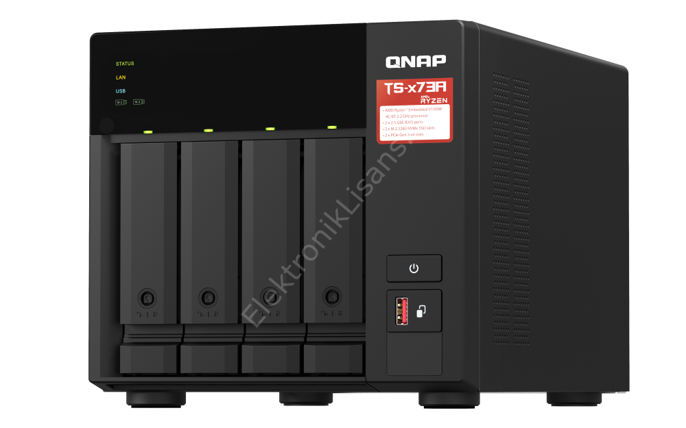 Qnap Ts-473a 8gb 4 Slot 2x2.5gbe Port Usb3.2 Nas Depolama Ünitesi