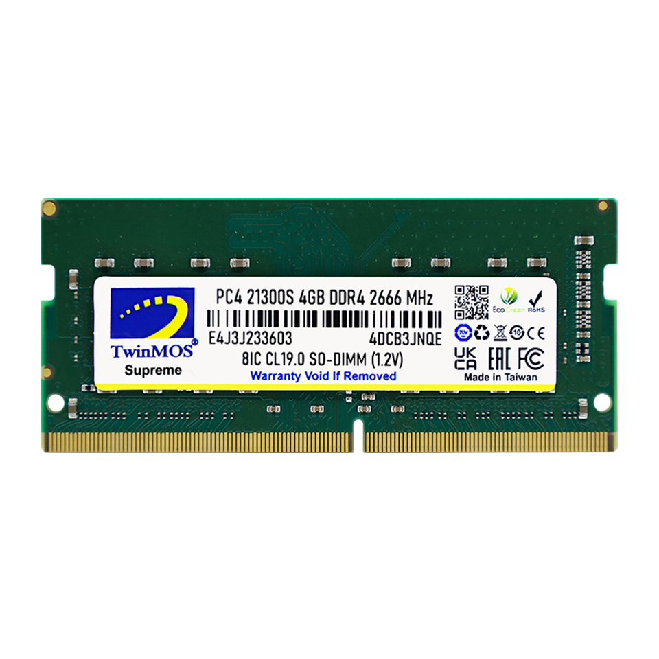 4 Gb Ddr4 2666mhz Twinmos Cl19 1.2v Sodimm (mdd44gb2666n)