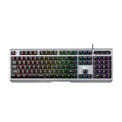 Lecoo Kb121 Usb Kablolu Makro Tuslu Rgb Turkce Q Mekanik Gaming Klavye Metal Gri