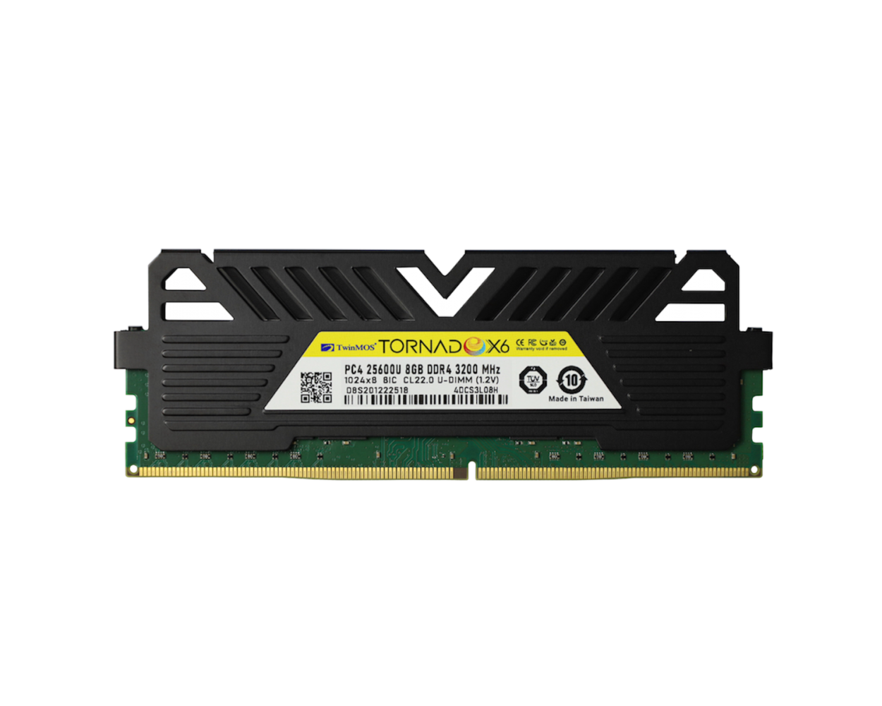 8 Gb Ddr4 3200mhz Twinmos Tornadox6 Cl22 1.2v Sogutuculu (tmmdd48gb3200dkbx6)