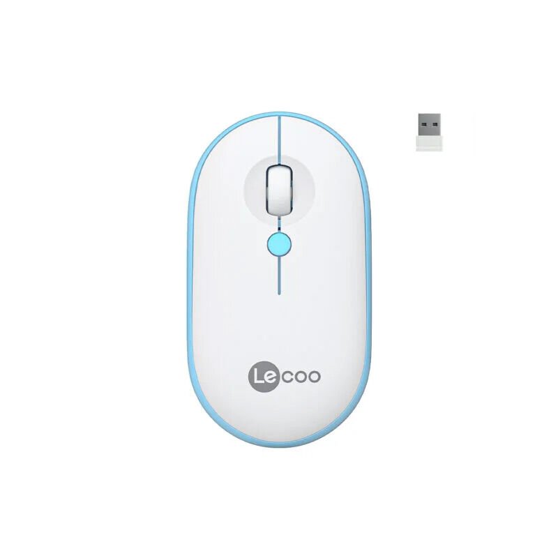 Lecoo Ws212 Usb Kablosuz Mouse Beyaz-mavi̇