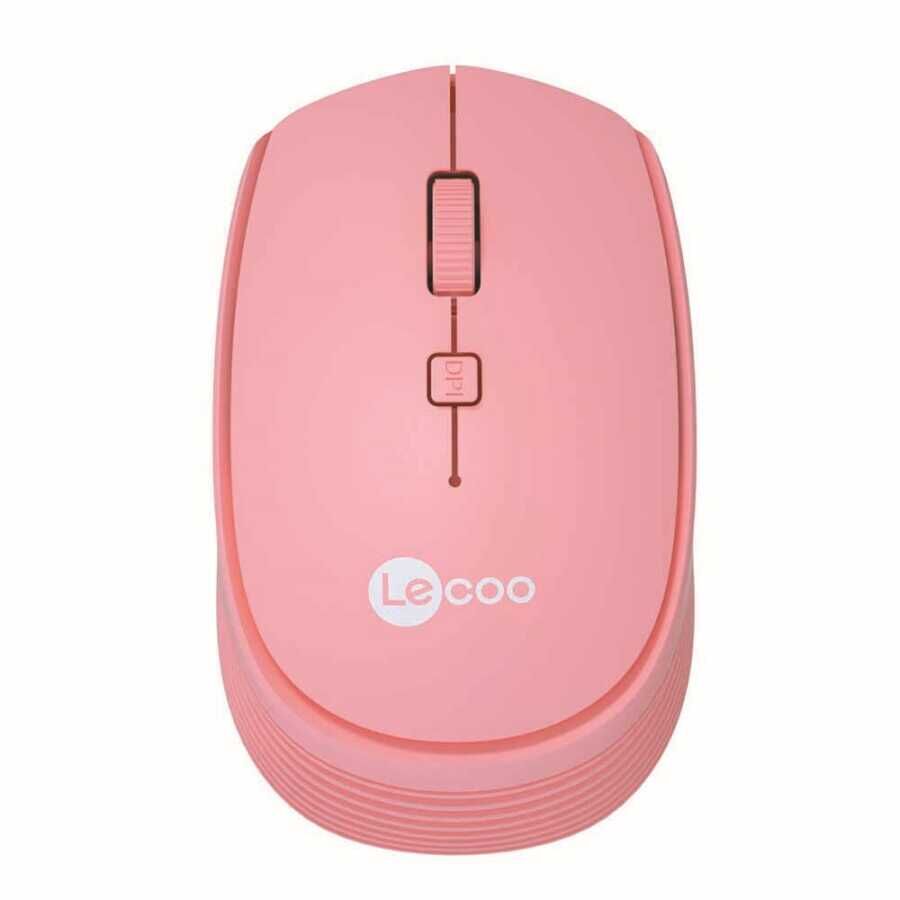 Lecoo Ws202 Usb Kablosuz Mouse Pembe