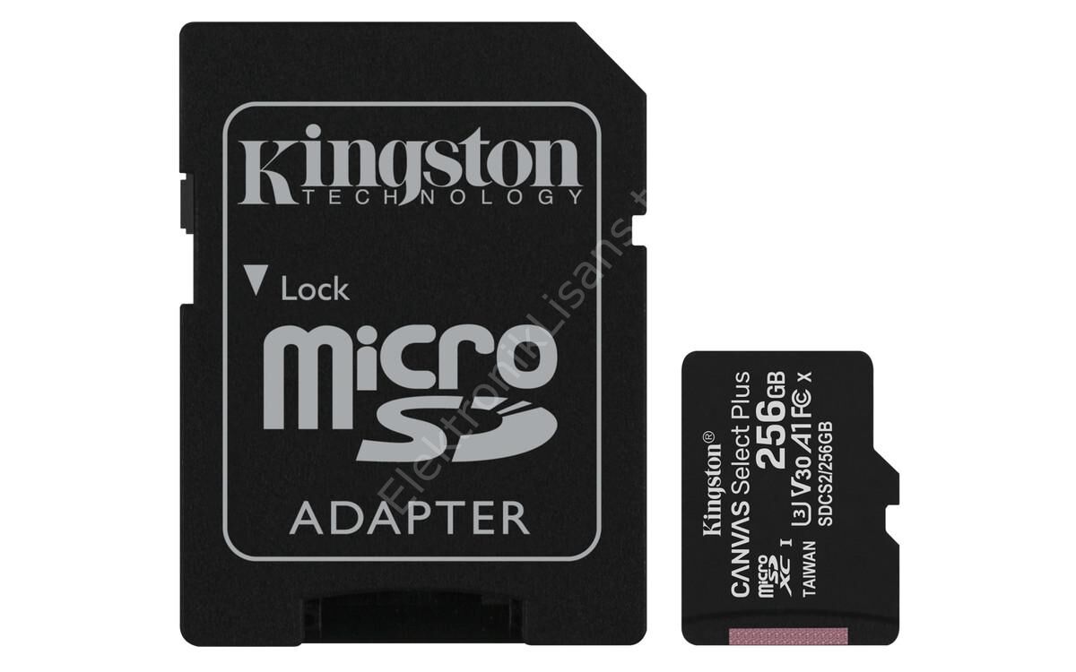 256 Gb Kingston Canvas Select Plus Micro Sdhc Uhs-1 C10 100mb/s (sdcs2/256gb)