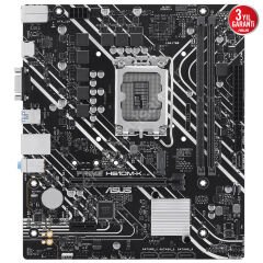 Asus Prime H610M-K 1700P DDR5 Ses Glan HDMI/VGA SATA3 USB3.2 mATX