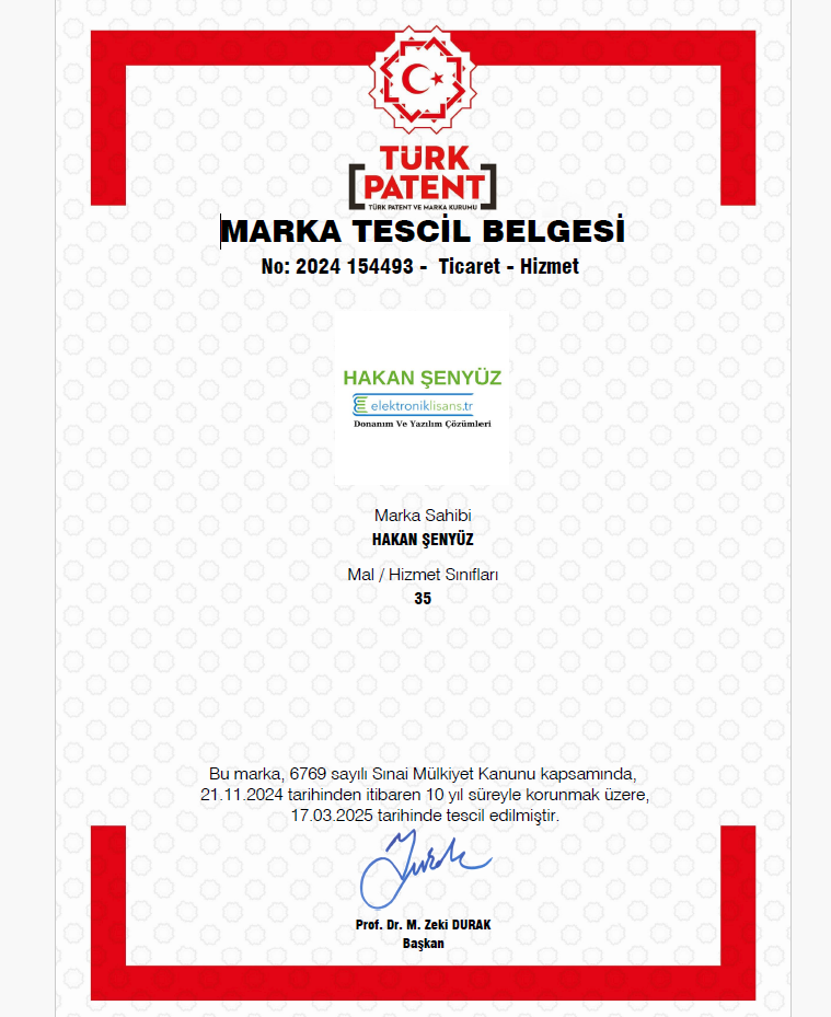 Marka Tescil Belgesi 2